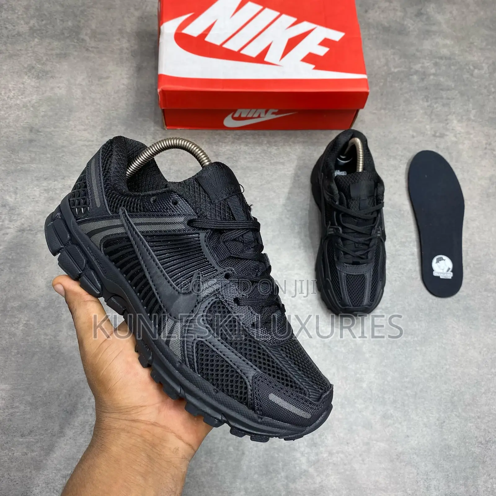 Original Nike Zoom Vomero 5 Triple Black Sneakers