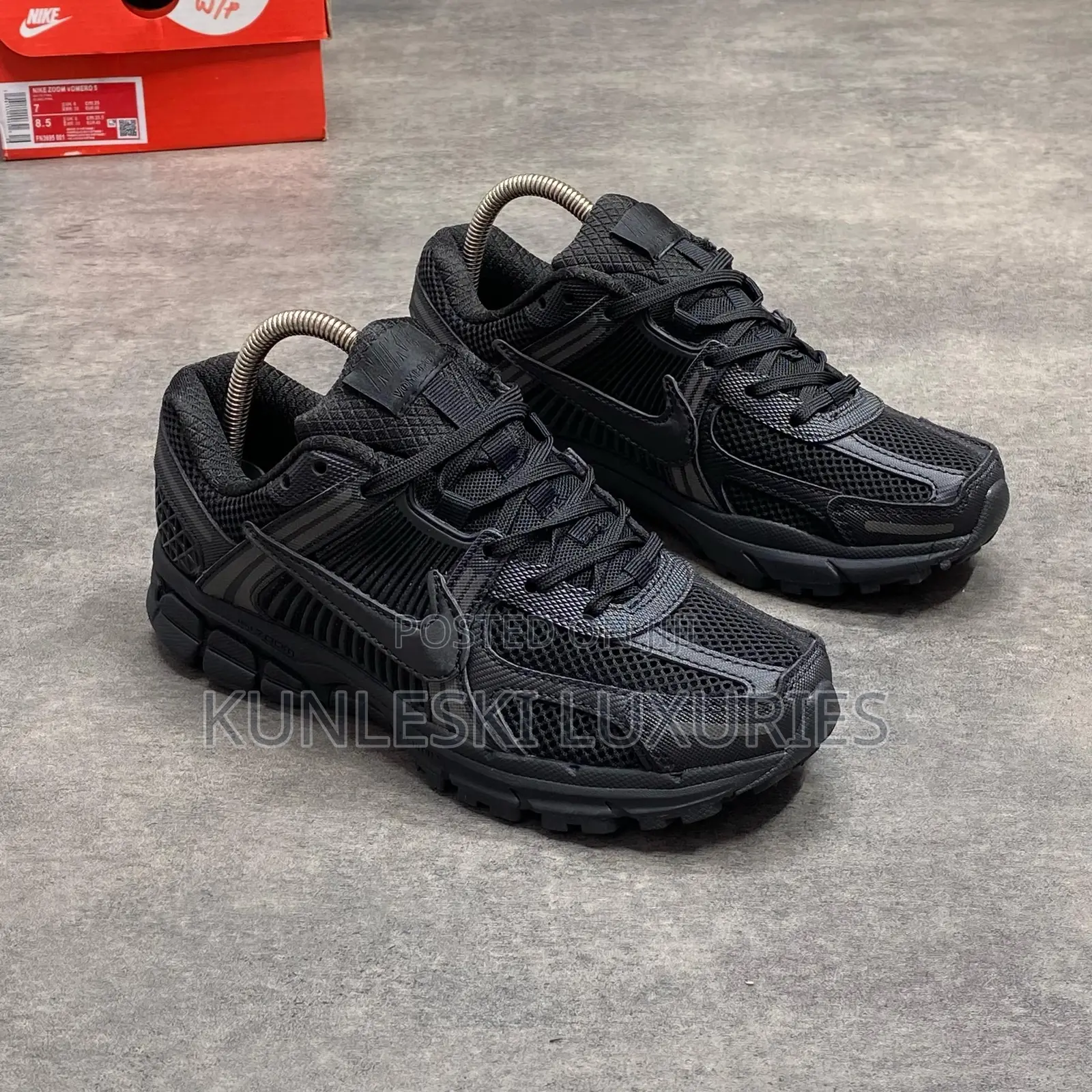Original Nike Zoom Vomero 5 Triple Black Sneakers