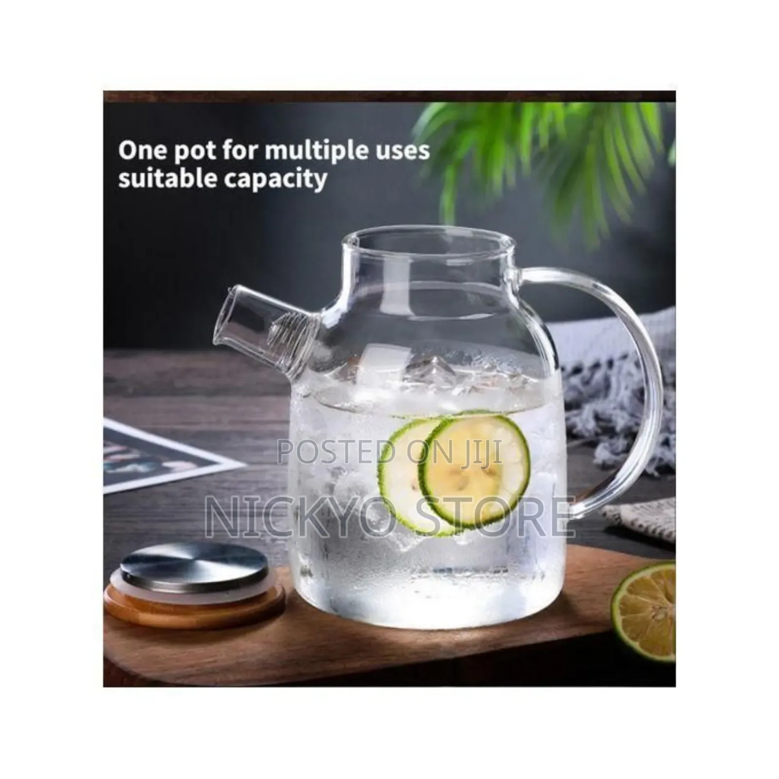 Transparent Borosilicate Glass Teapot