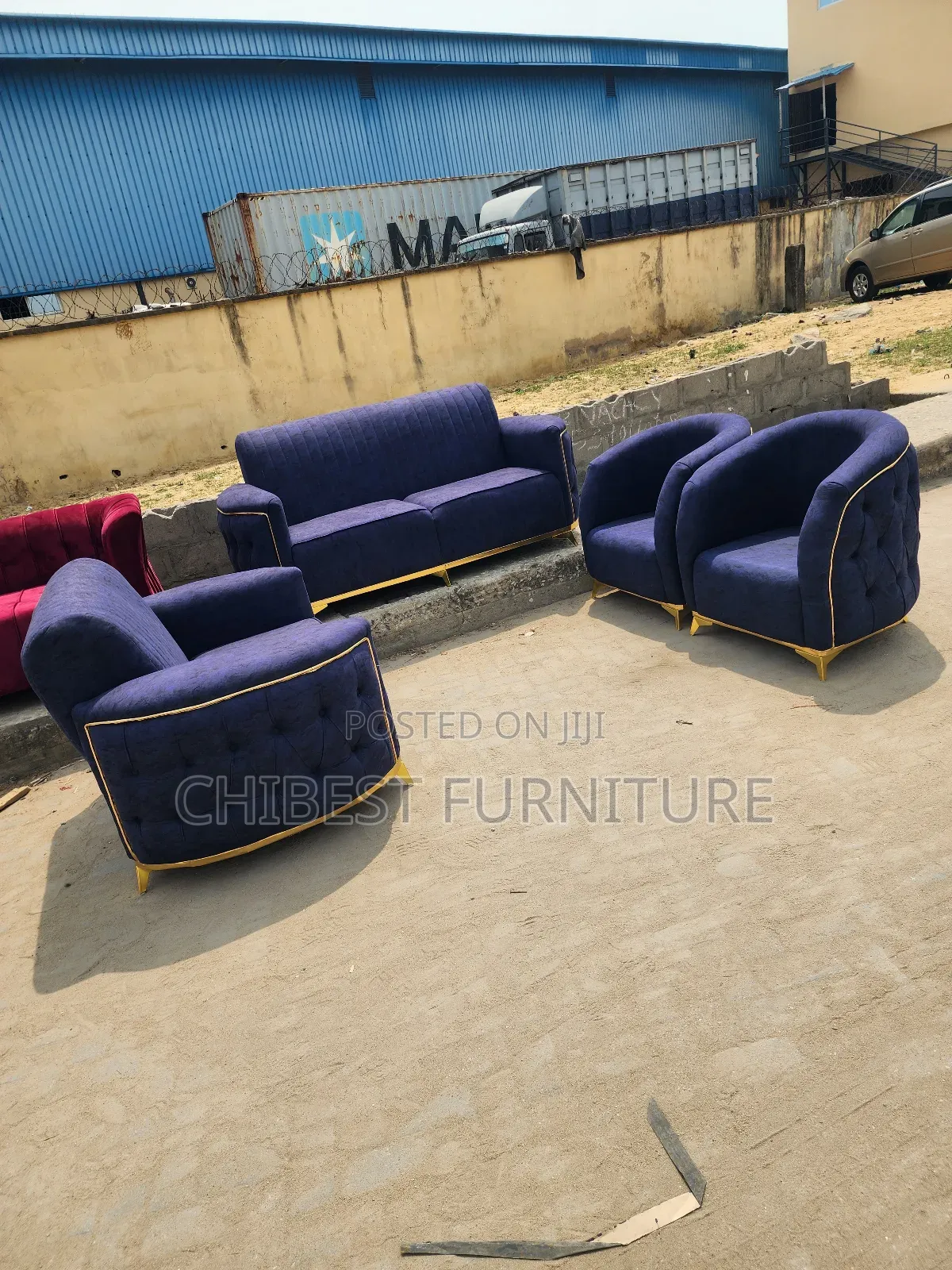 Padded Set of Sitting Room Chair.