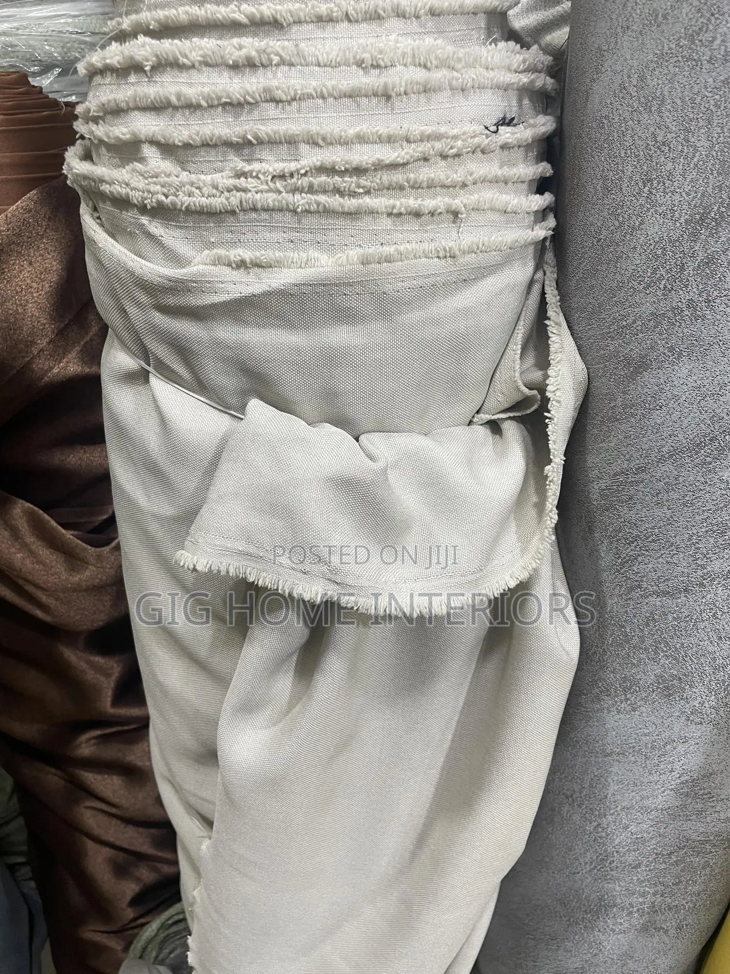 Turkish Premium Curtains Gray and Gold