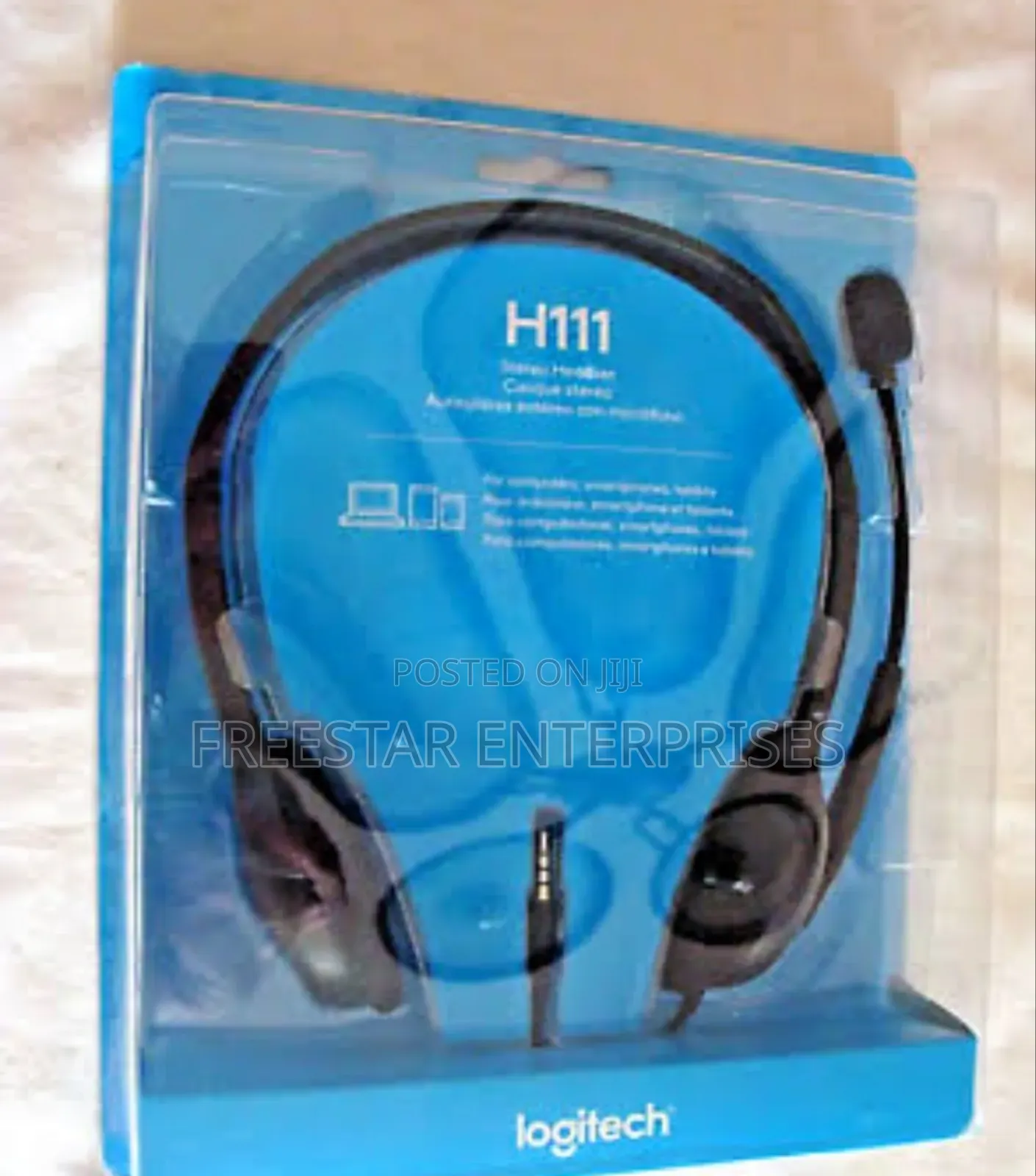Logitech H111 Headset With Noise Cancellation.