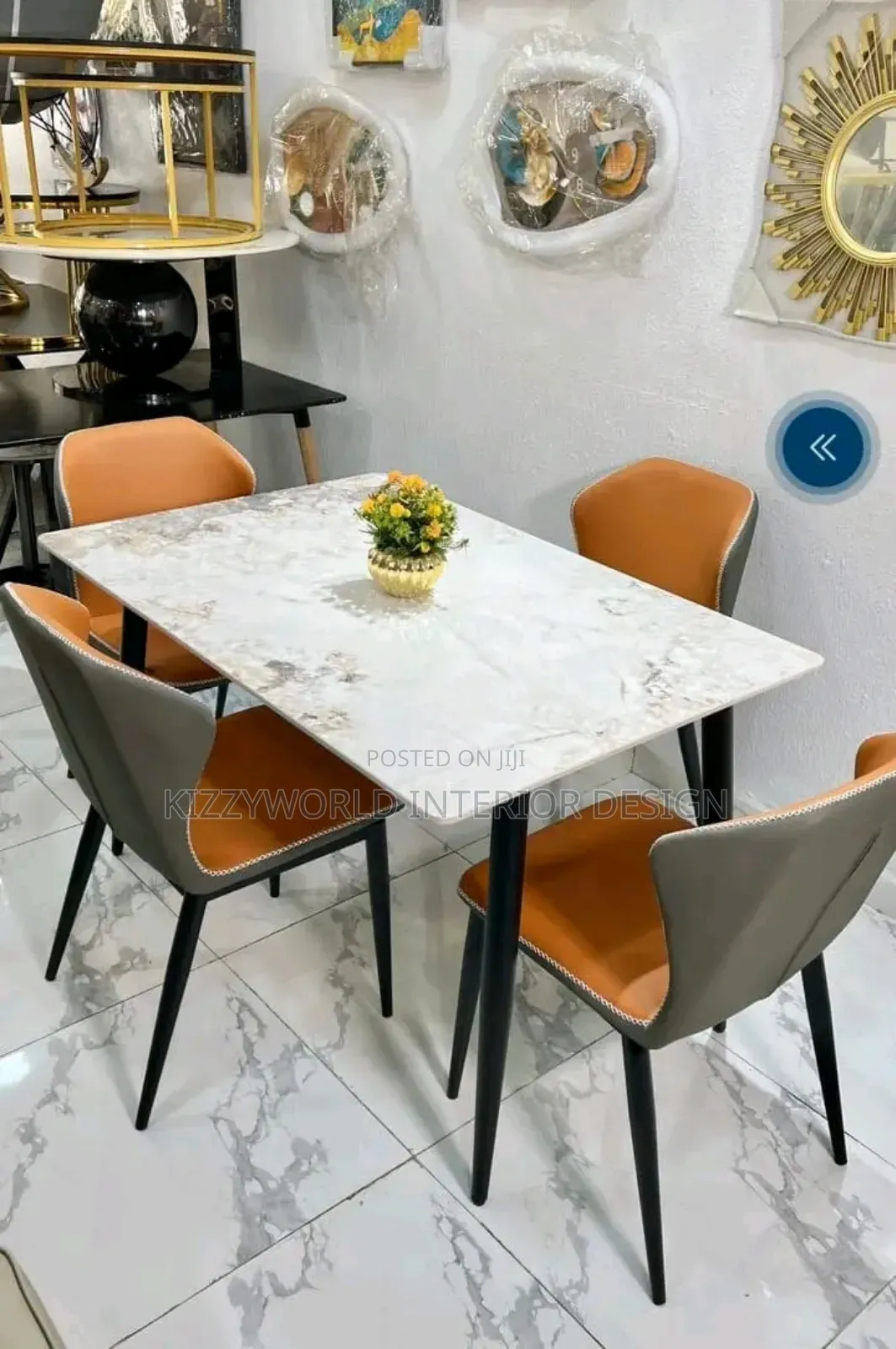 Modern Dinning Table With Four Chairs.