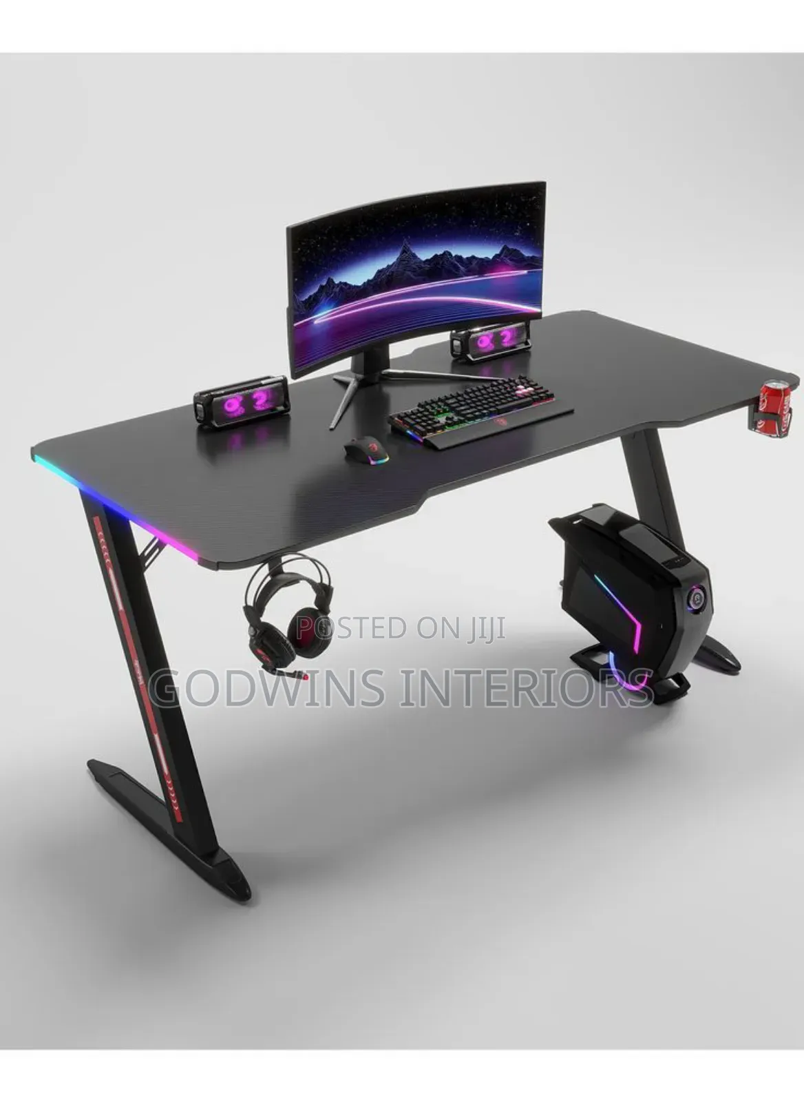 Computer Table for Games 120×60cm With RGB Lighting