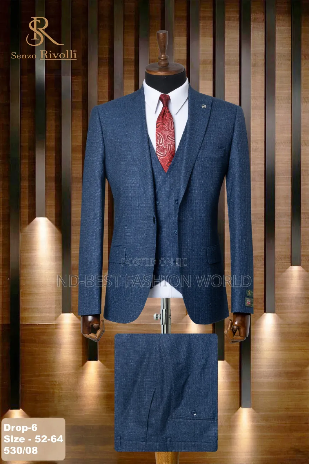 Blue Quality Men's Suits