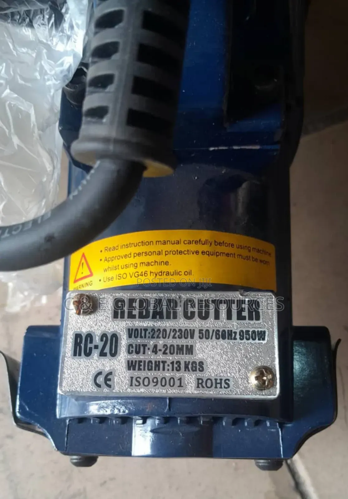 Electric Rebar/Rod Cutting Machine (4-20mm)