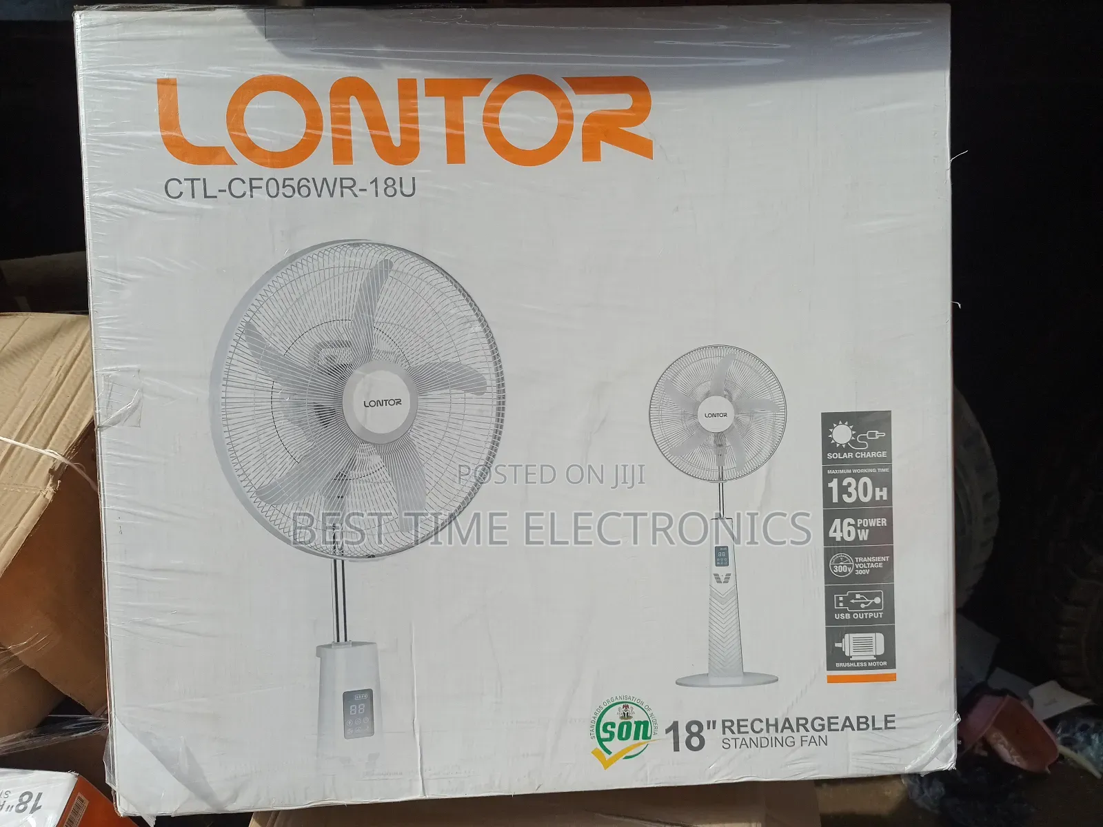 Lontor 18 Inches 24 Speed Rechargeable Fan