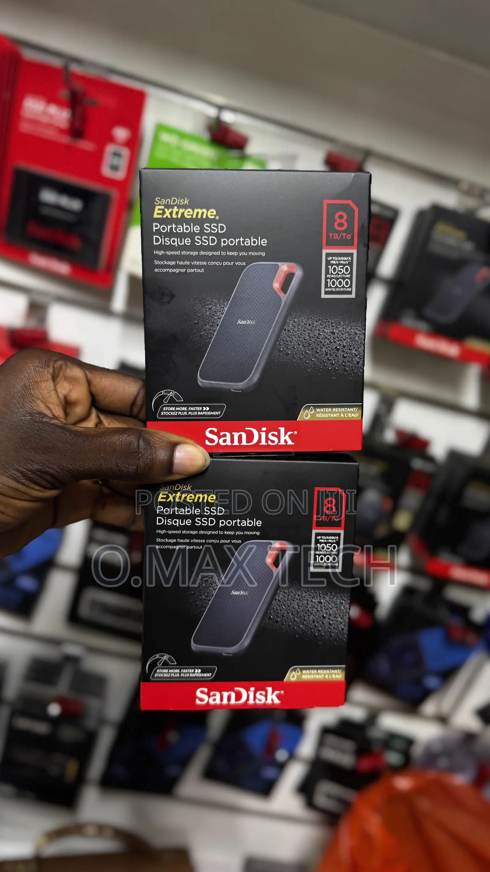Sandisk 8tb Extreme Portable SSD - Up to 1050mb/S, Usb-C