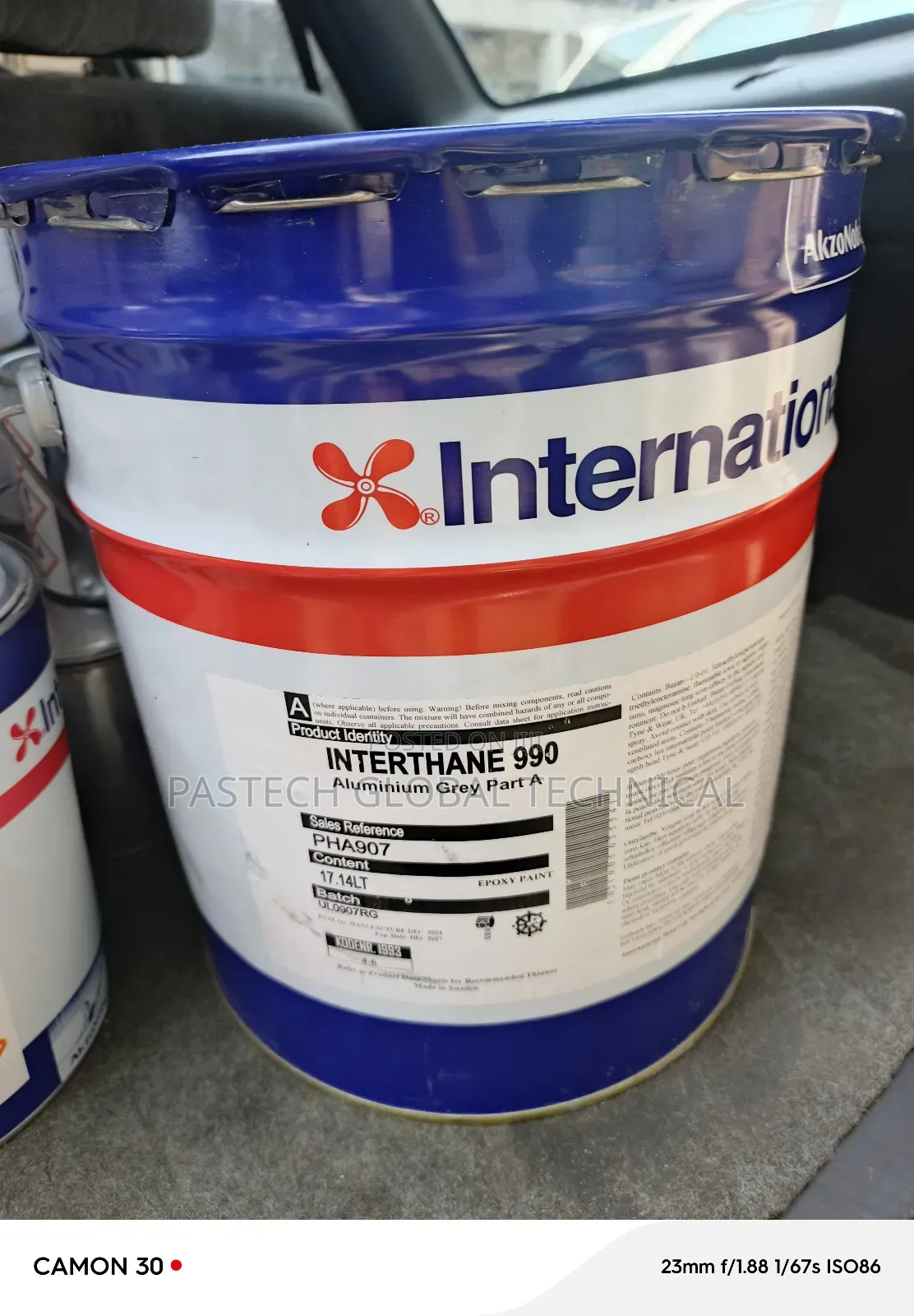 Epoxy Paint Interthane 990 a B (Aluminum/Grey)