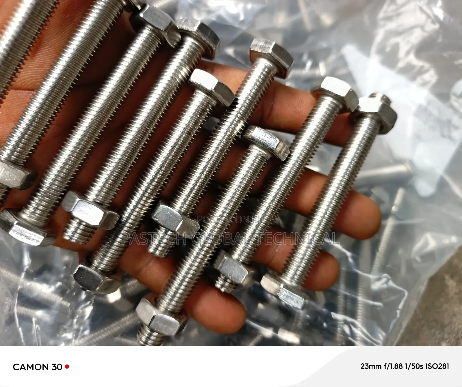 S.S.Unf Hex Head Bolt M10x80mm