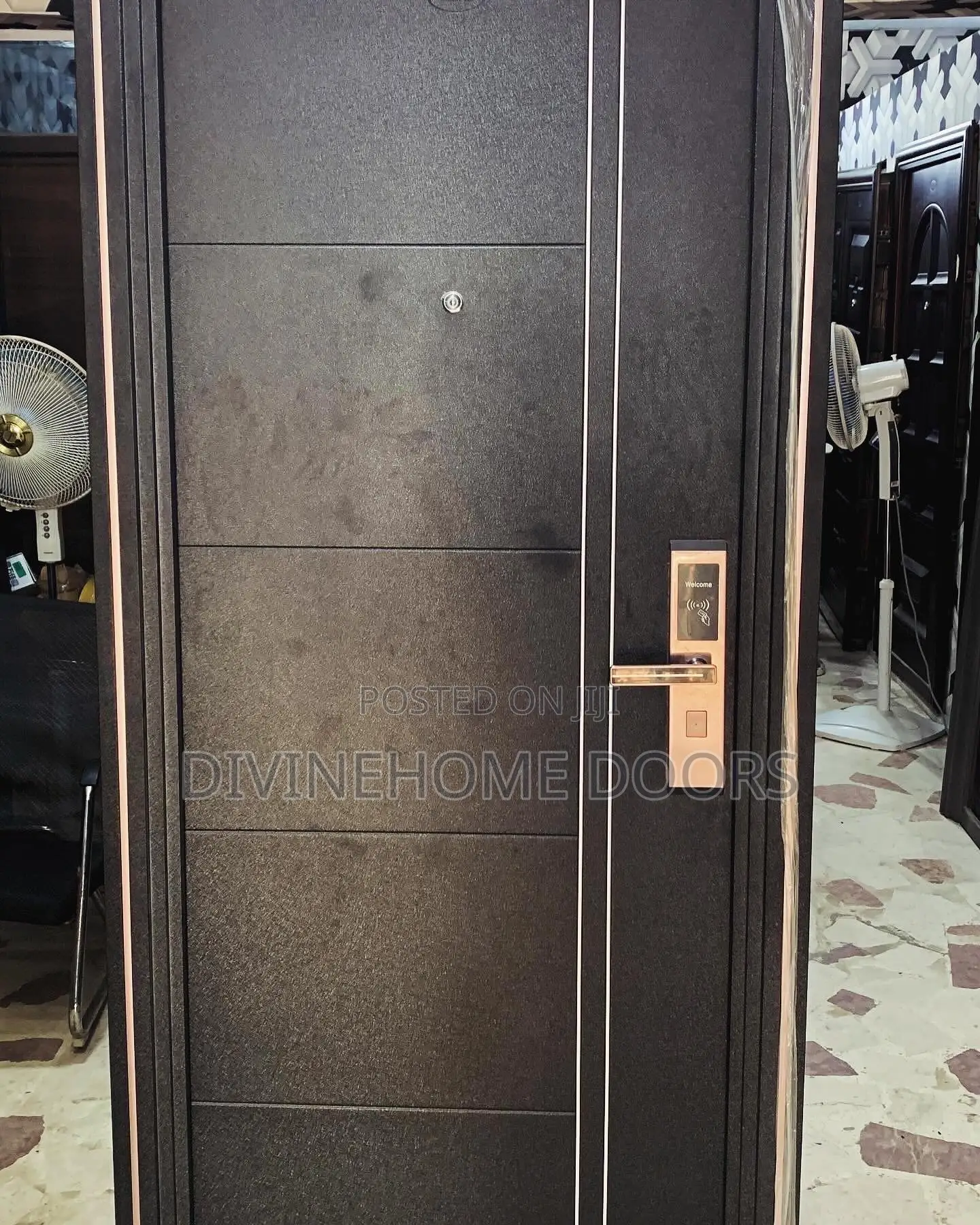 Black Fire Proof Door