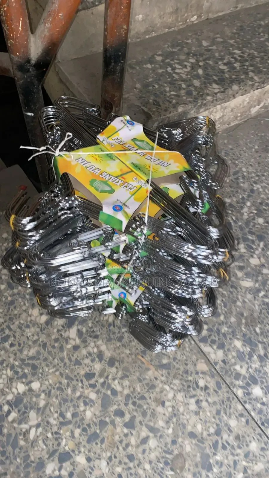 A Pack Of Stainless Clothes Hangers