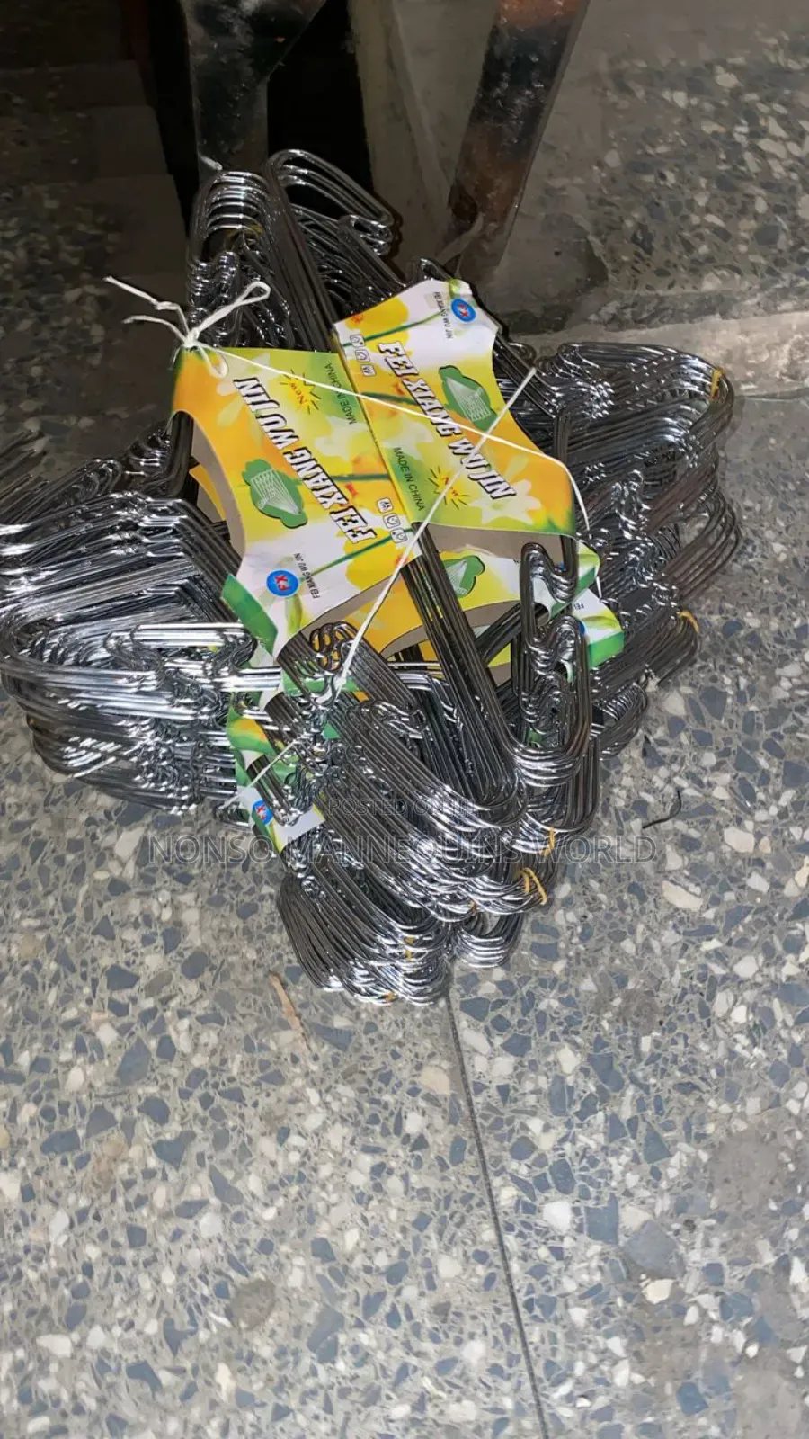 A Pack Of Stainless Clothes Hangers