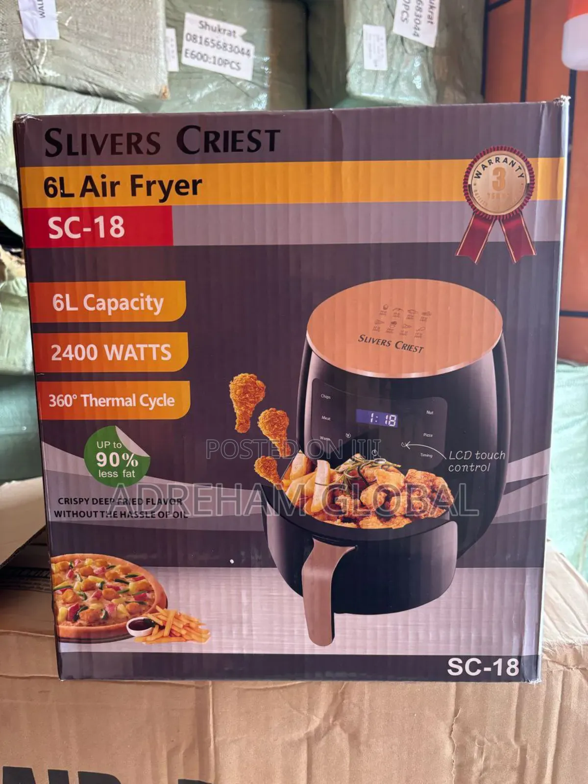 Sliver Crest 6litres Air Fryer 2500watts