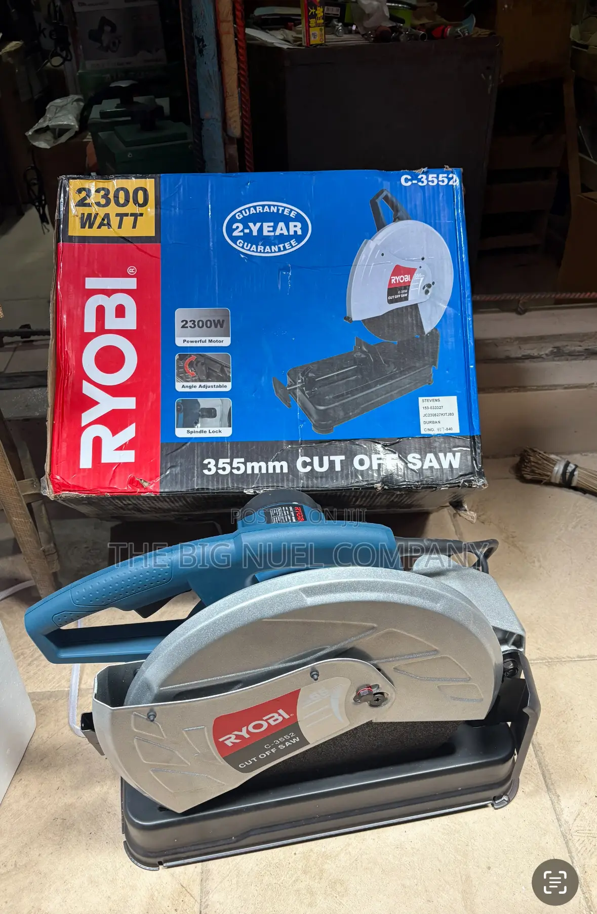 Strong Ryobi Cut Off Saw Machine With Angle Adjustment