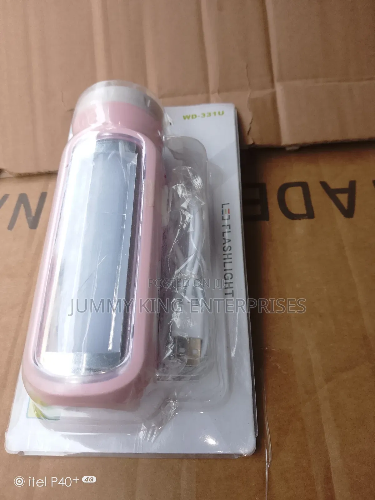 Kamisafe Rechargeable Torchlight With Side Light-(Usb Charg