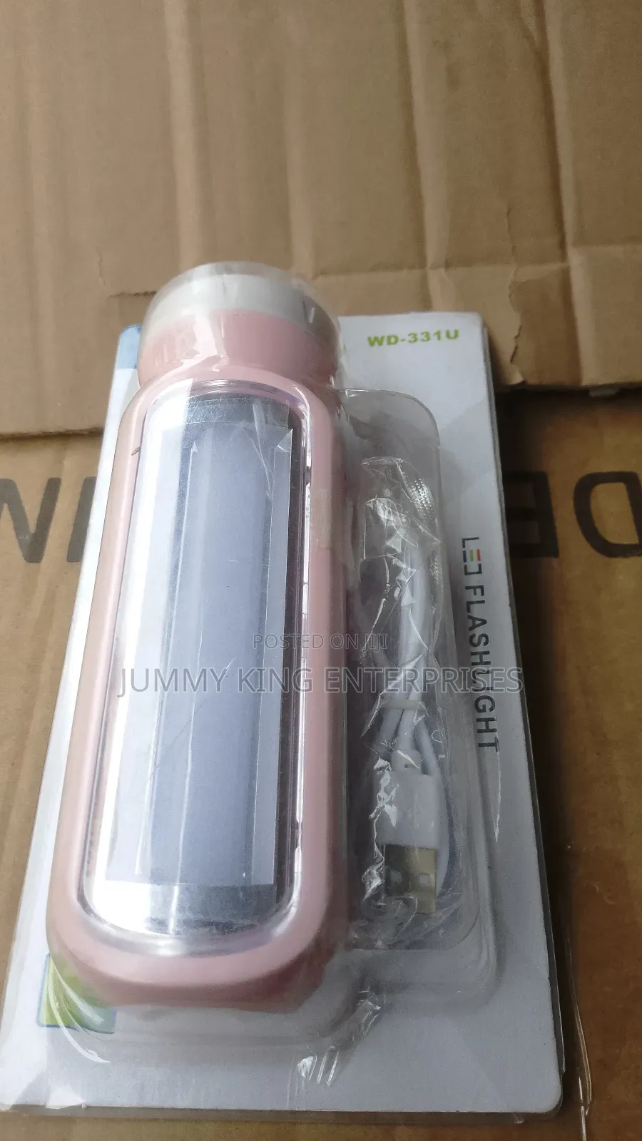 Kamisafe Rechargeable Torchlight With Side Light-(Usb Charg