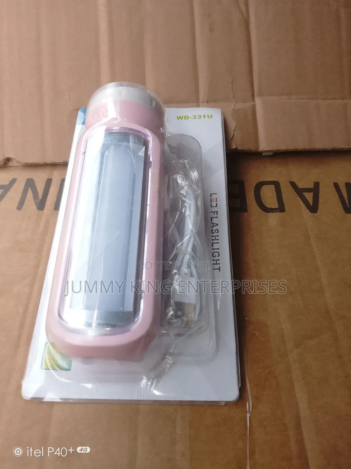 Kamisafe Rechargeable Torchlight With Side Light-(Usb Charg