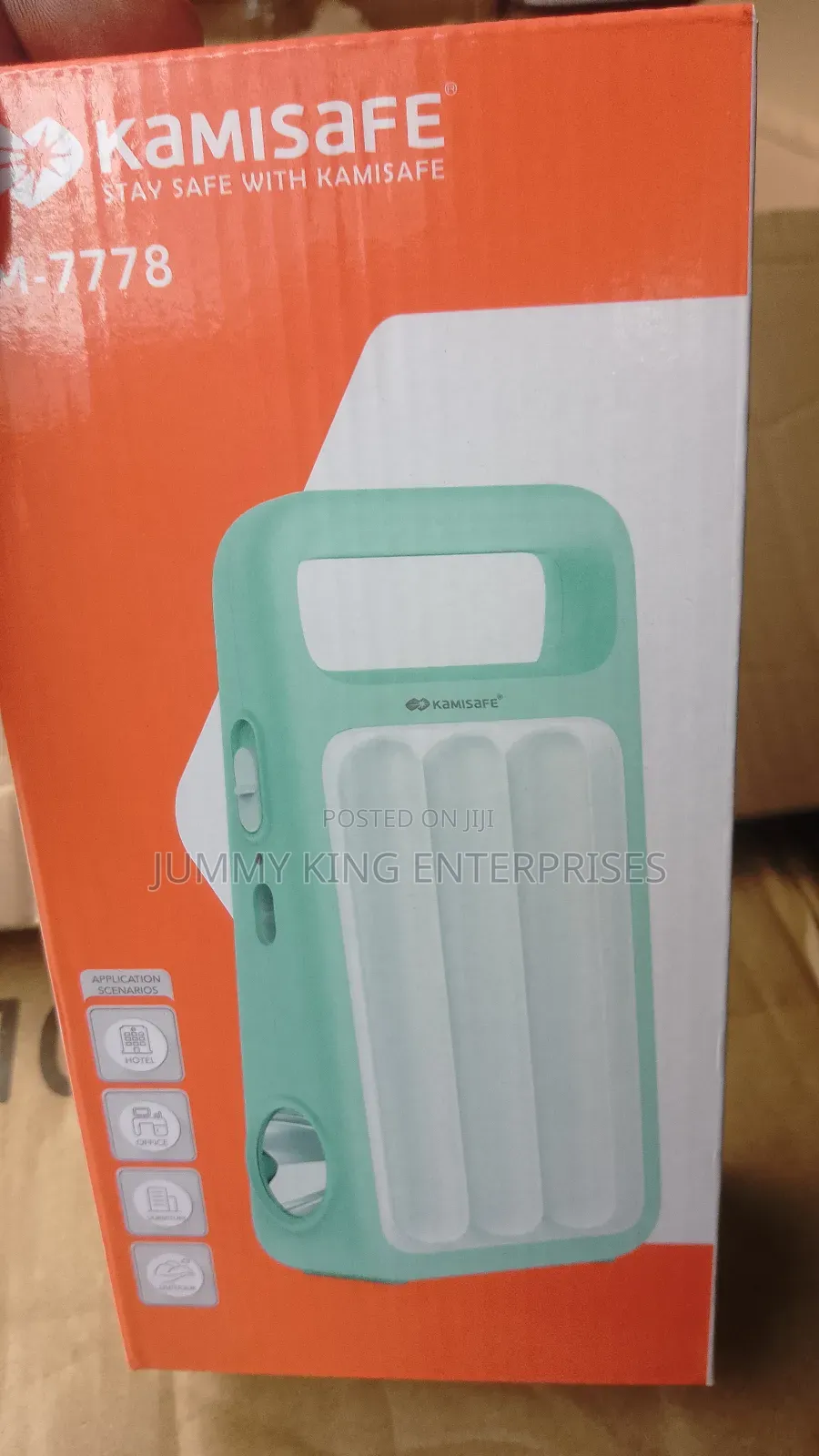 Kamisafe Led Rechargeable Lamp With Torchlight