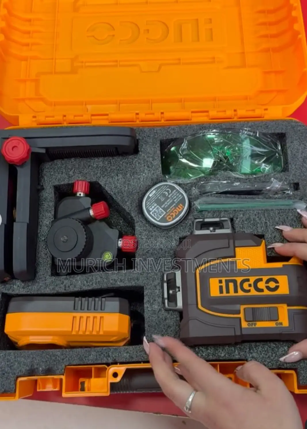 Ingco 3d 12 Lines Cordless Laser Level With Tripod