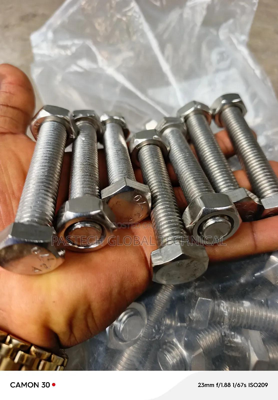 S.S.Unf Hex Head M14x80mm