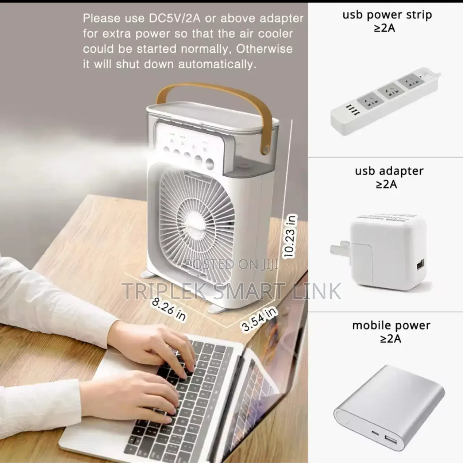 Portable Fan Air Conditioners Usb Fun 3 in 1 Air Humidifier