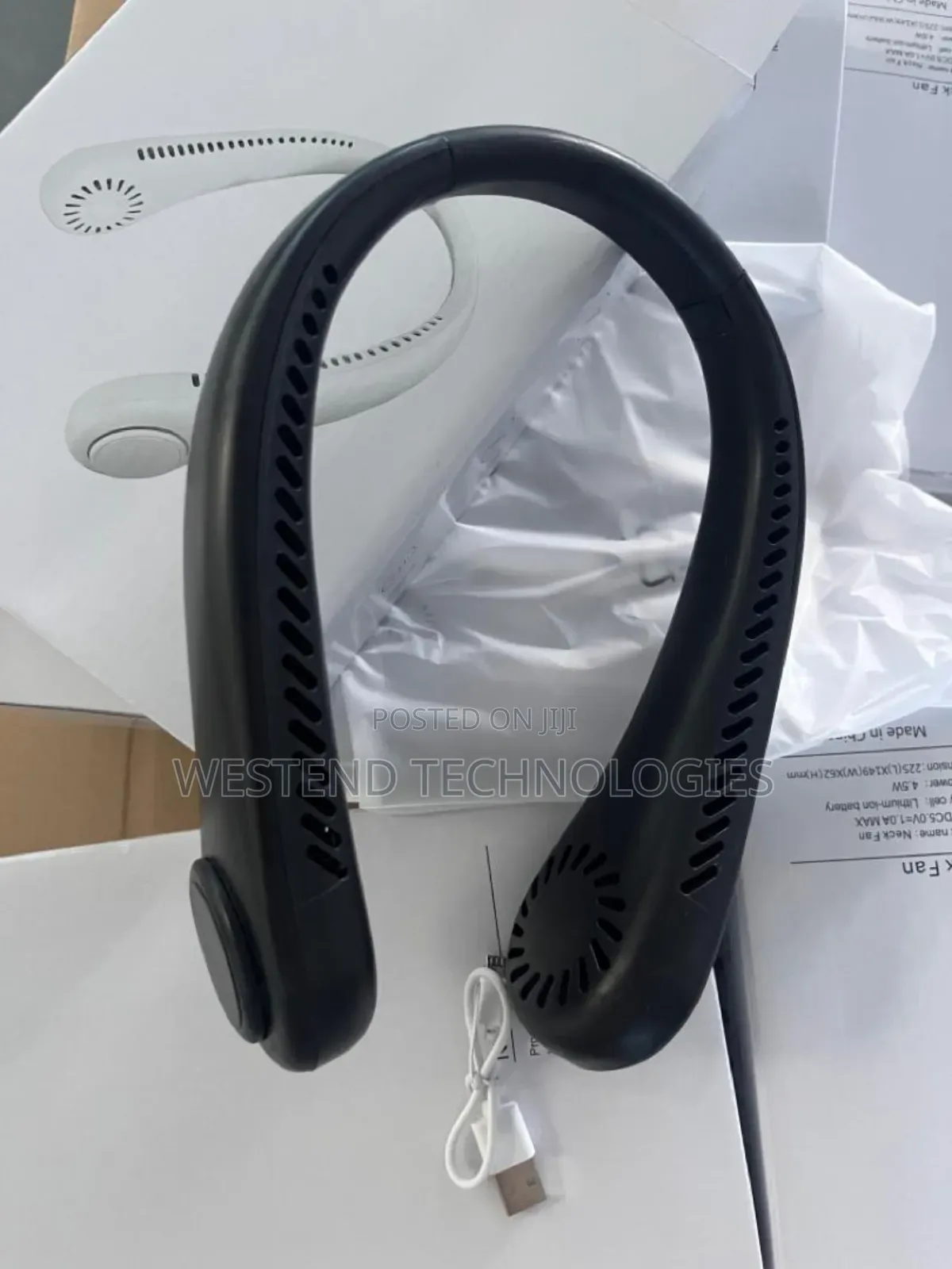 Rechargeable Neckband Cooling Fan 3-Way Speed