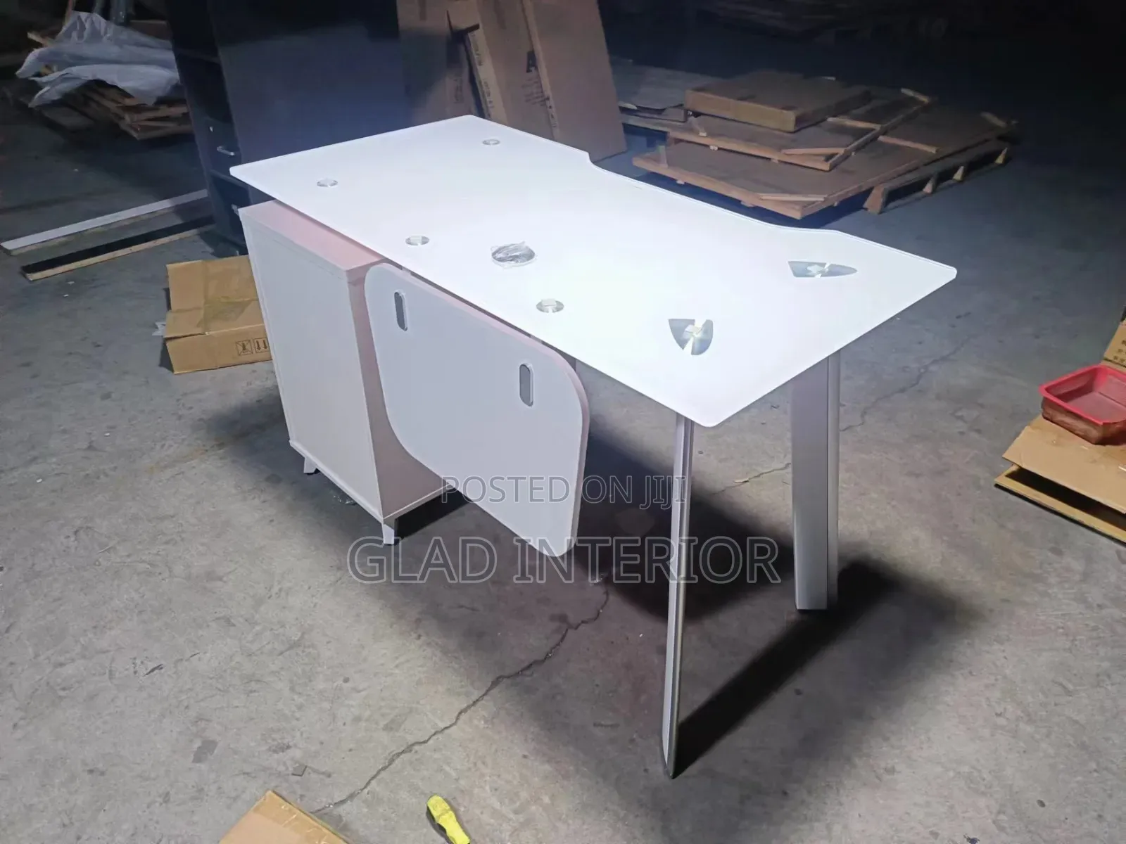 Glass Top Office Table