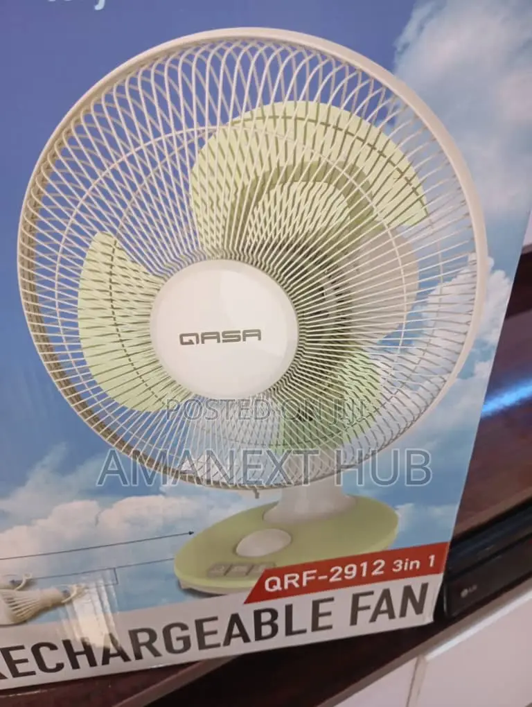 Gasa Rechargable/Solar Cooling Fan With 2 Bulbs