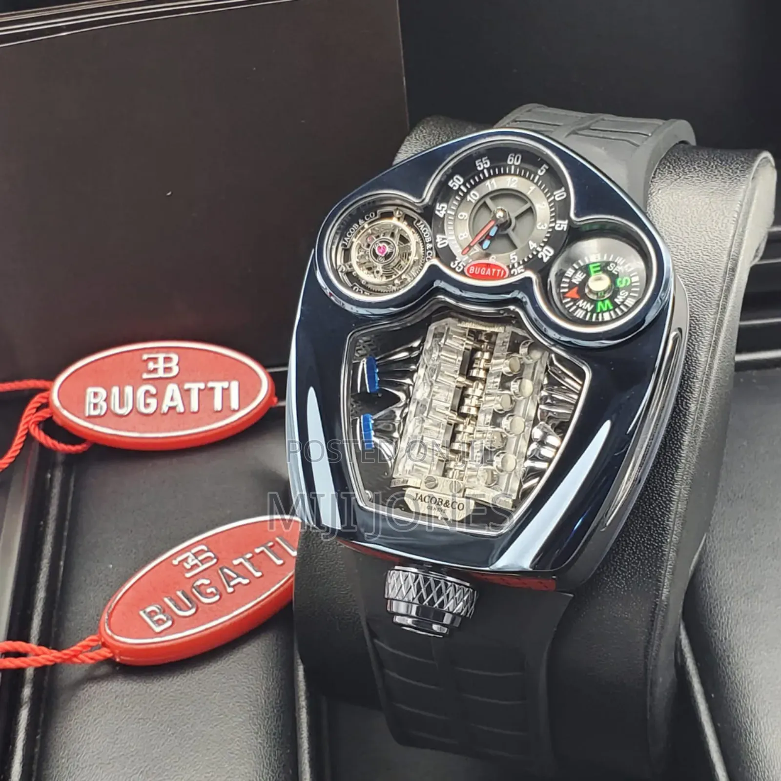 Jacobs Co for Bugatti, Men Sports Watch