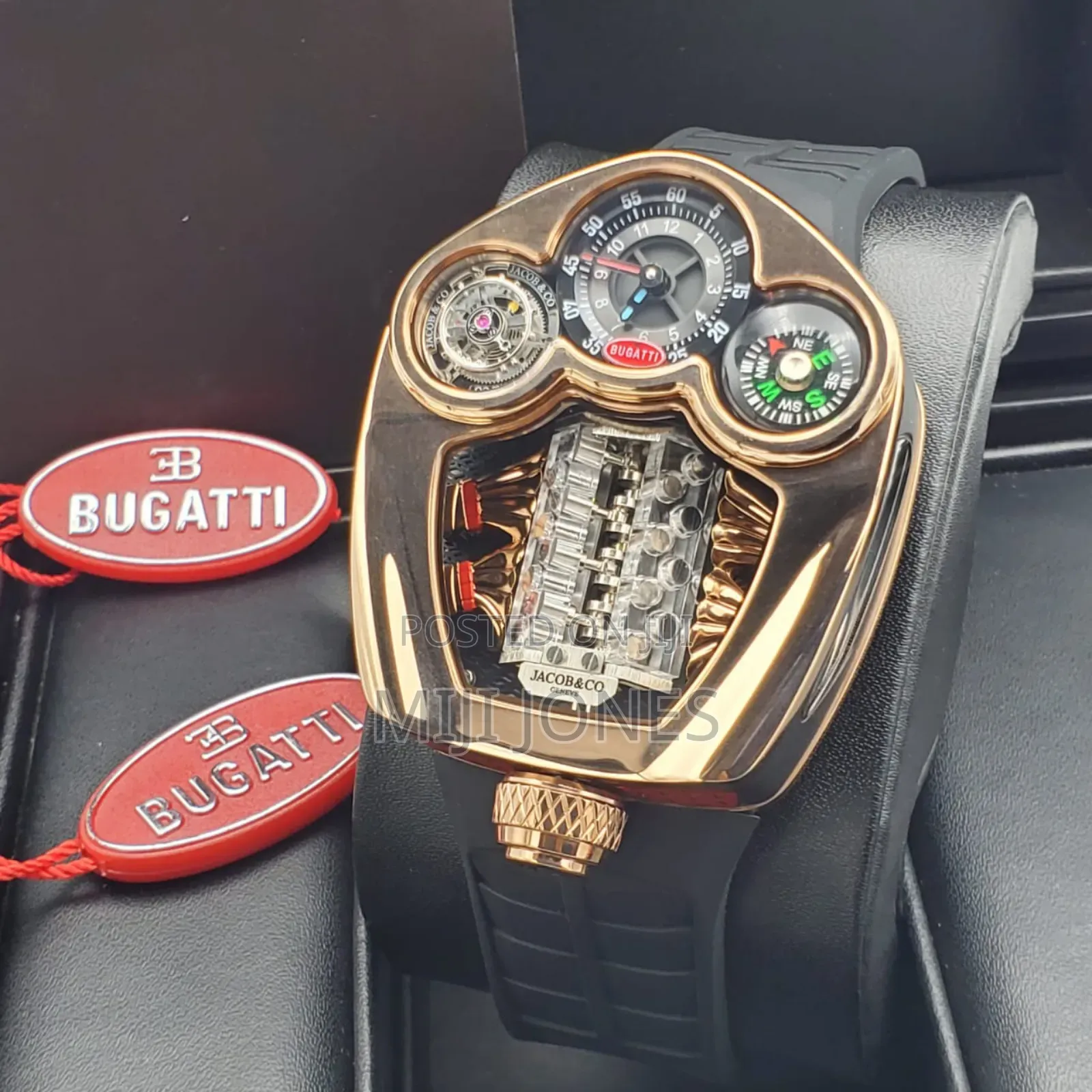 Jacobs Co for Bugatti, Men Sports Watch