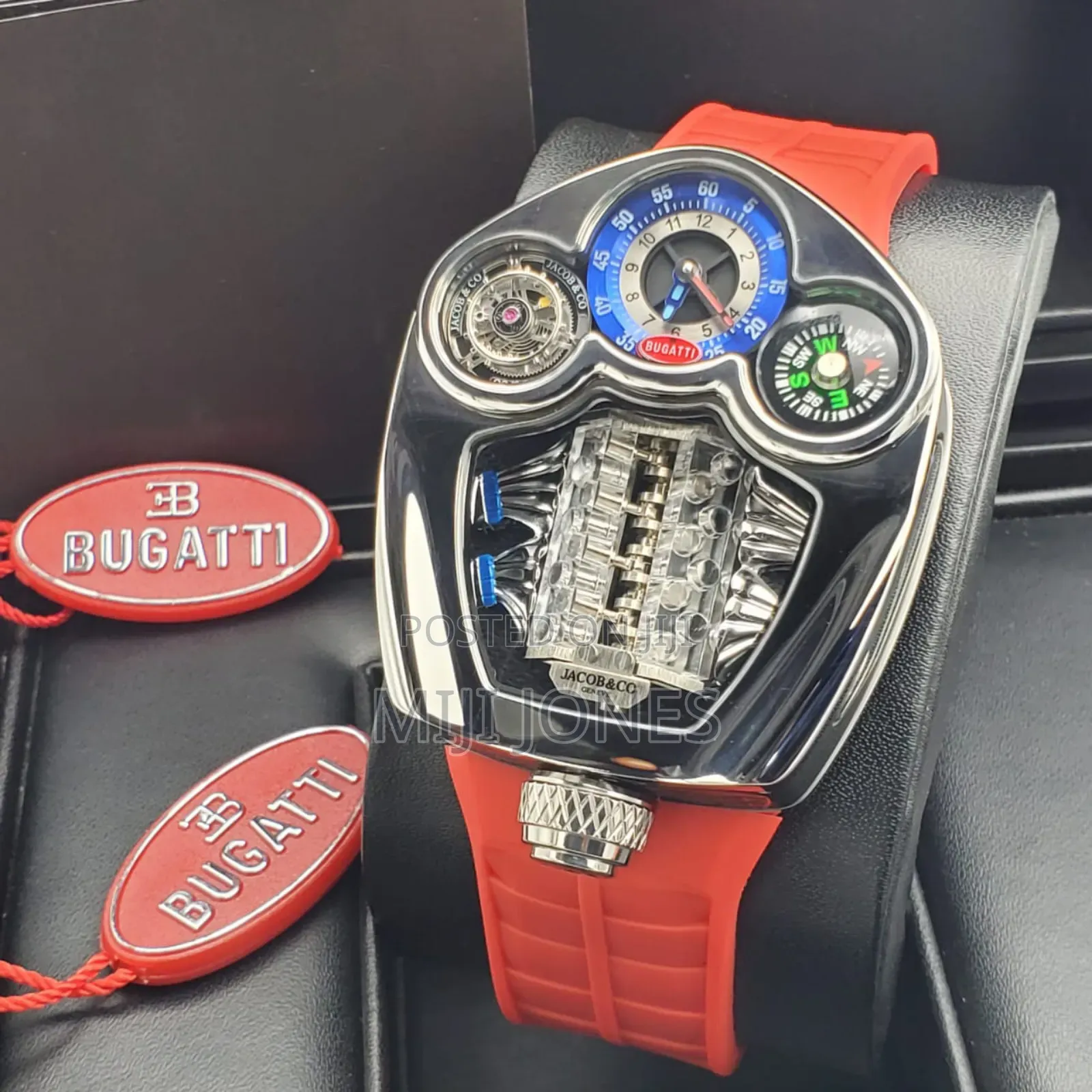 Jacobs Co for Bugatti, Men Sports Watch