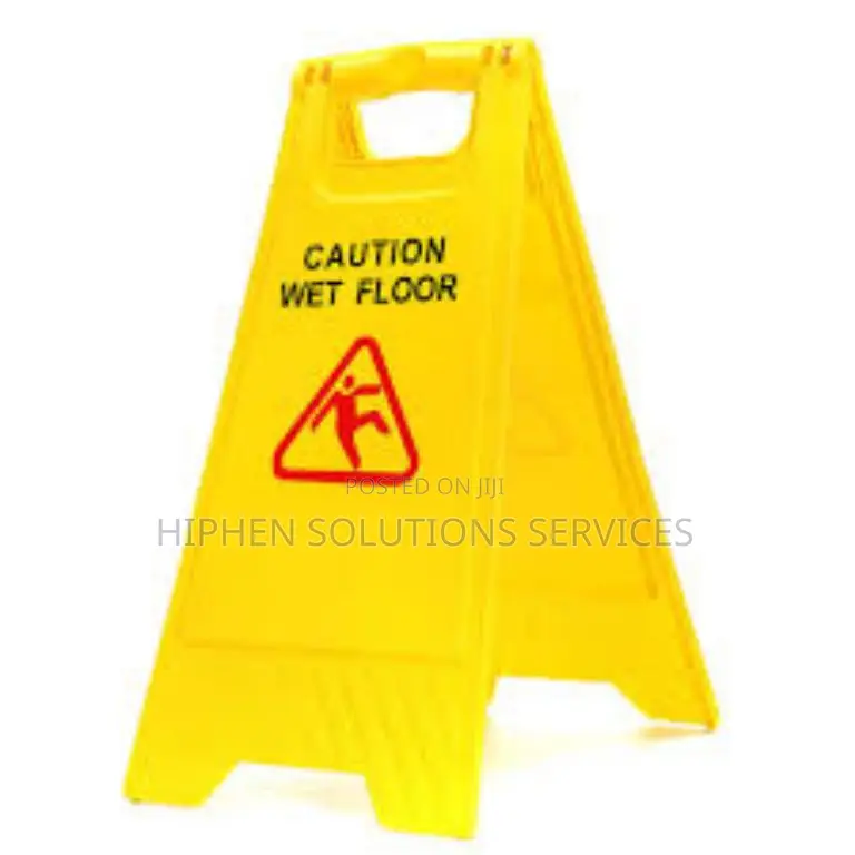 Placement Of Wet Floor Sign