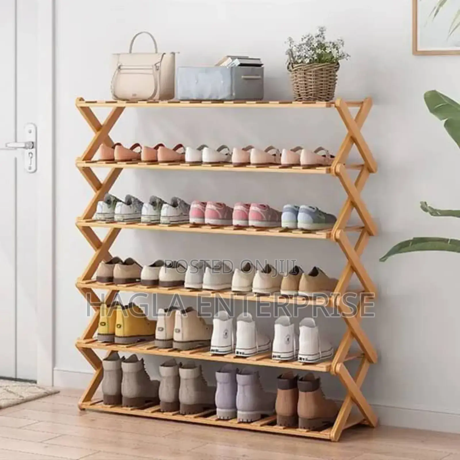 6 Layers Bamboo Shoe Rack