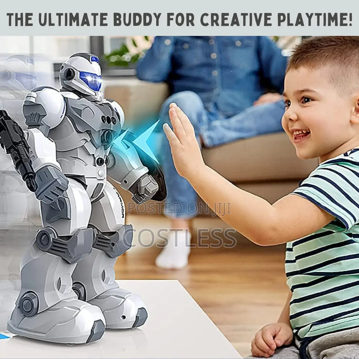 Programmable Remote Control Robot With Motion Sensor