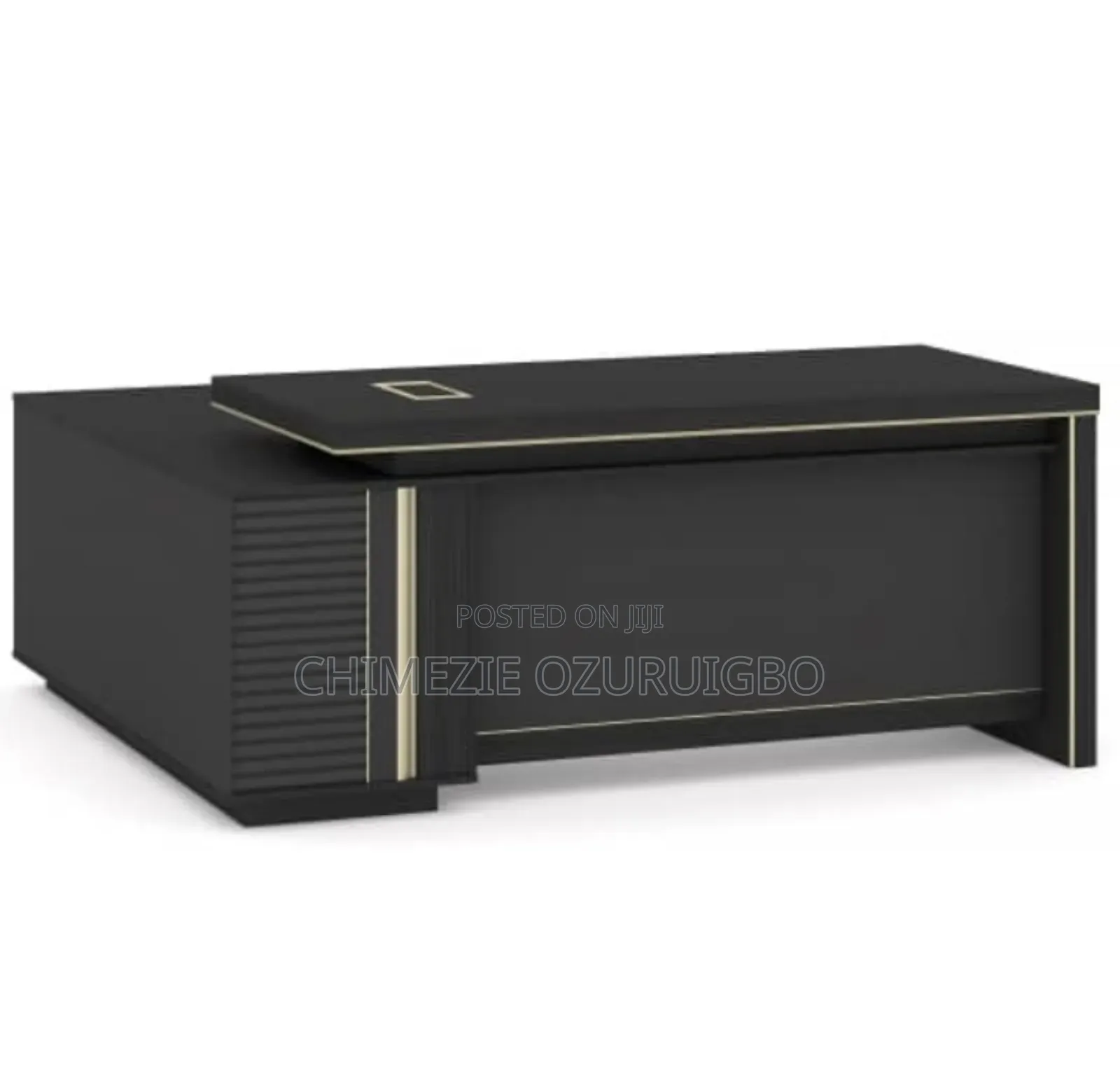 1.8 Meters Black Office Table