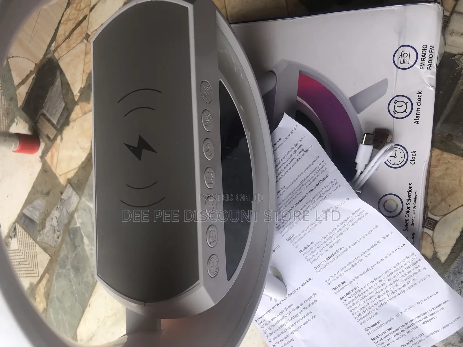 Rechargeable Led Wireless Charging Speaker
