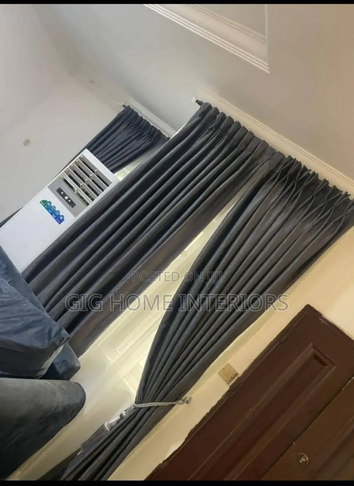Luxury Premuim Curtains Beige and Gray