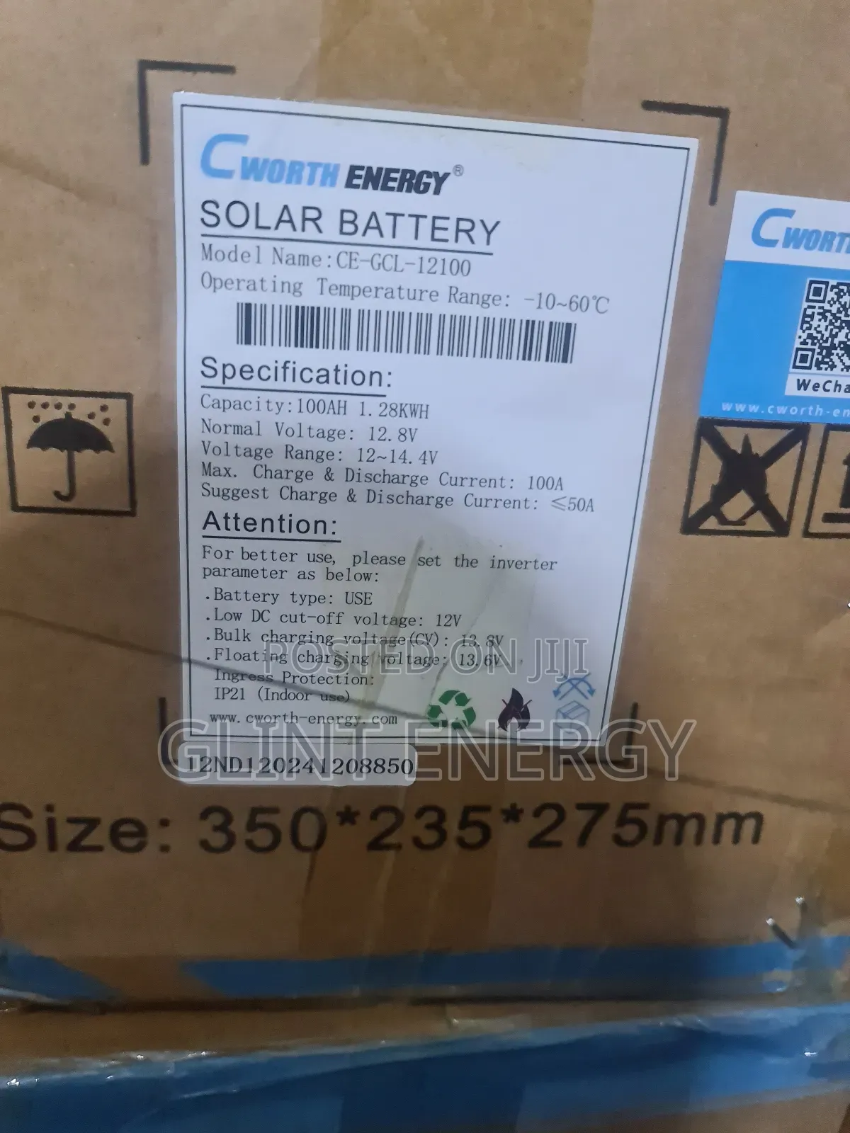 100ah 12v Cworth Lithium Battery Lifepo4