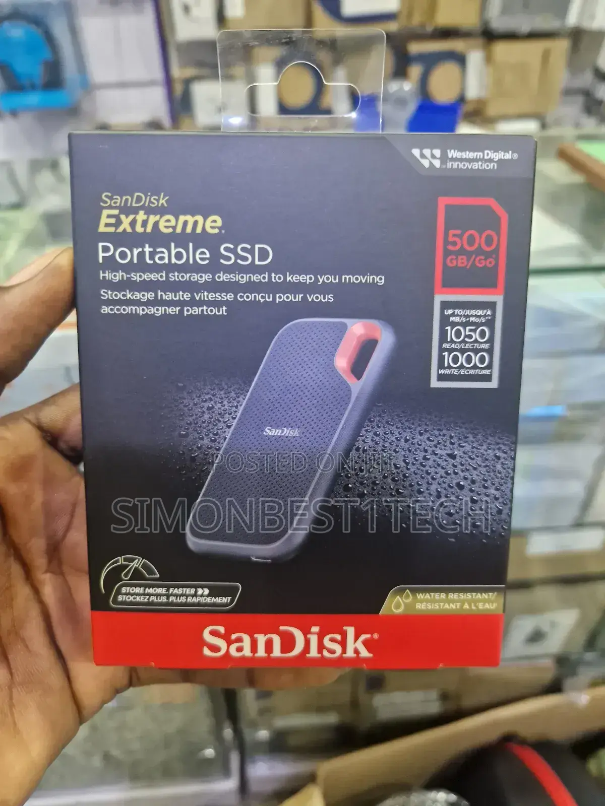 Portable SSD Hard Drive Sandisk 500gb