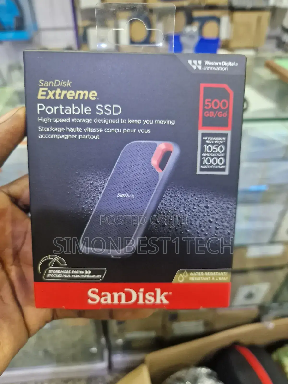 Portable SSD Hard Drive Sandisk 500gb
