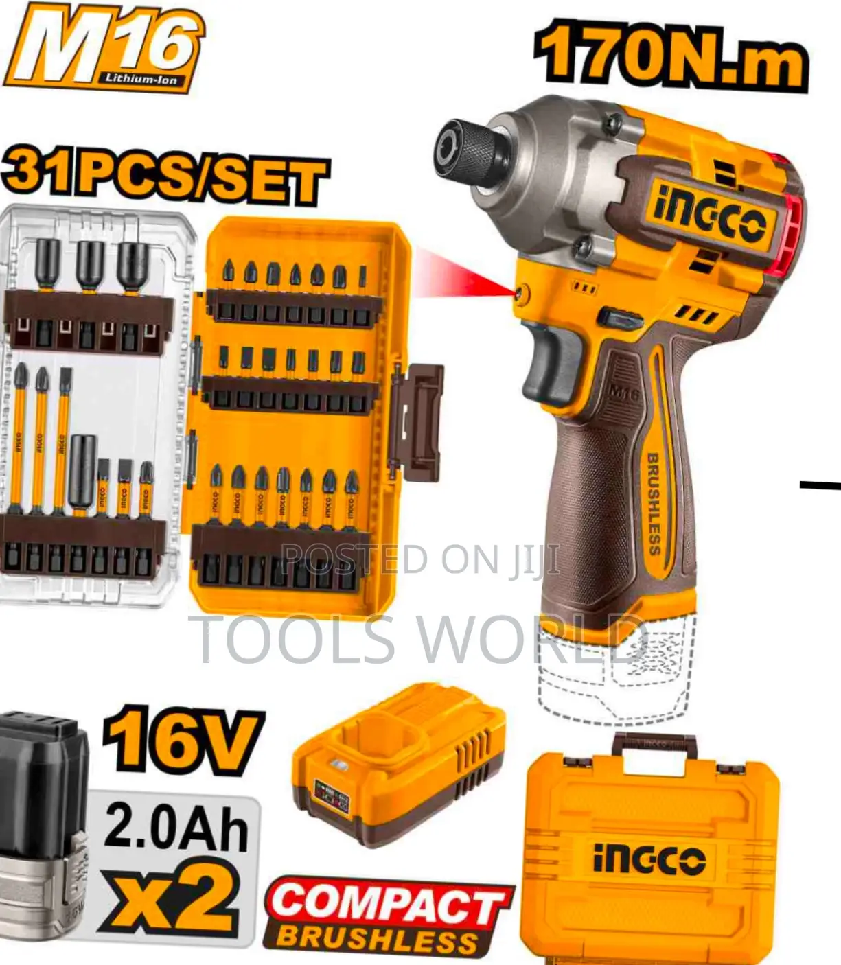 Ingco 16v Cordless Impact Driver