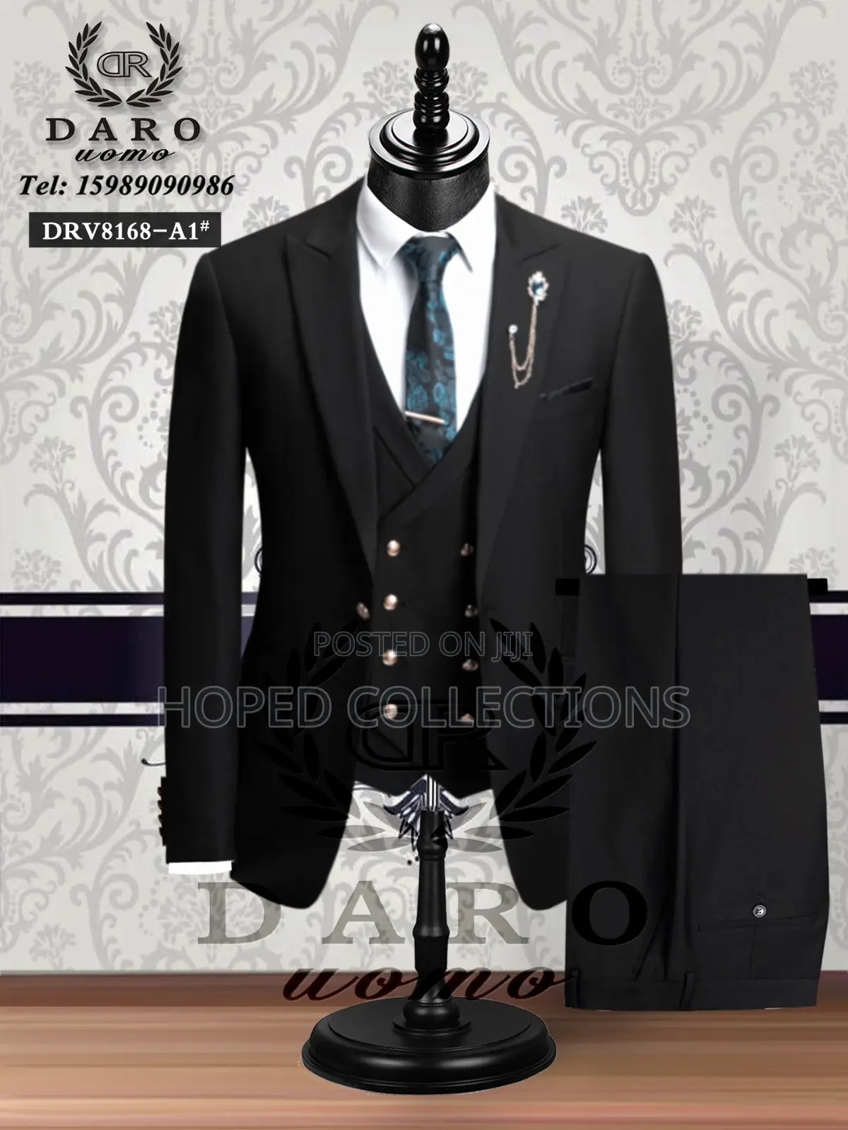 3pcs Plain Daro Suit