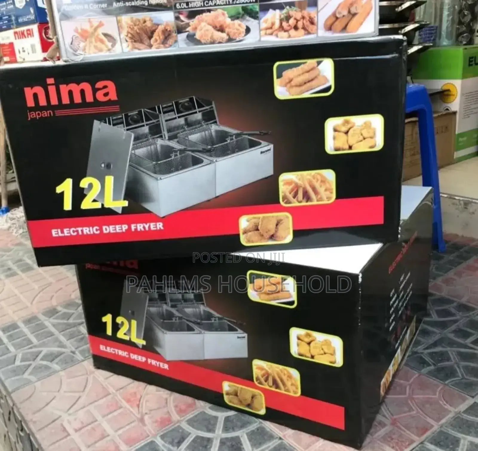 Nima Commercial Double Tank Deep Fryer |6+6 Liters|