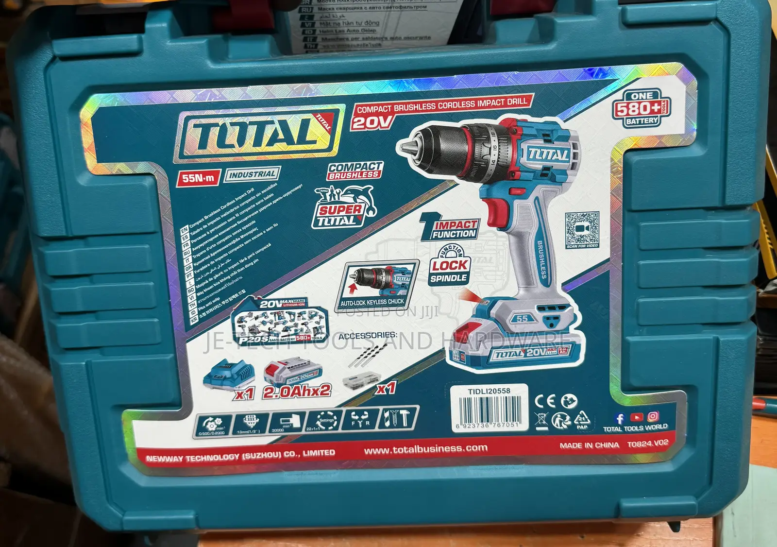 Total Cordless Drilling Machine Total Compact Brushless 20v