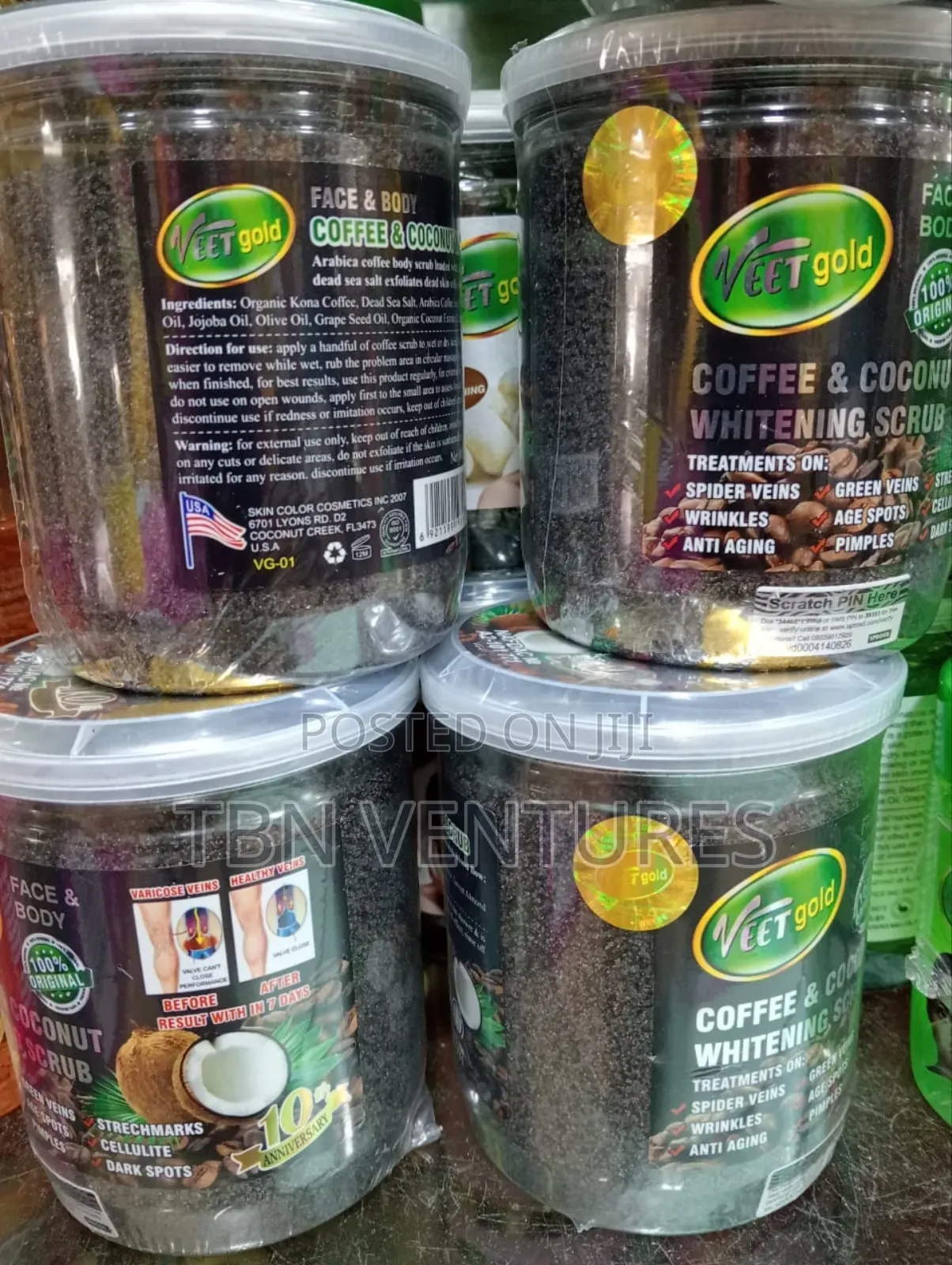 Veetgold Suger Scrub, Coffee Salt Scrubs