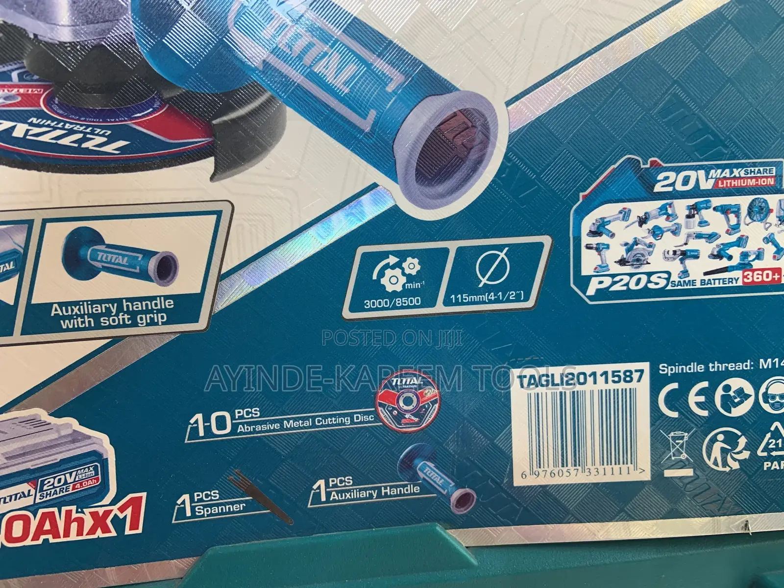 Cordless Angle Grinder With One Battery (115mm 4 1/2)
