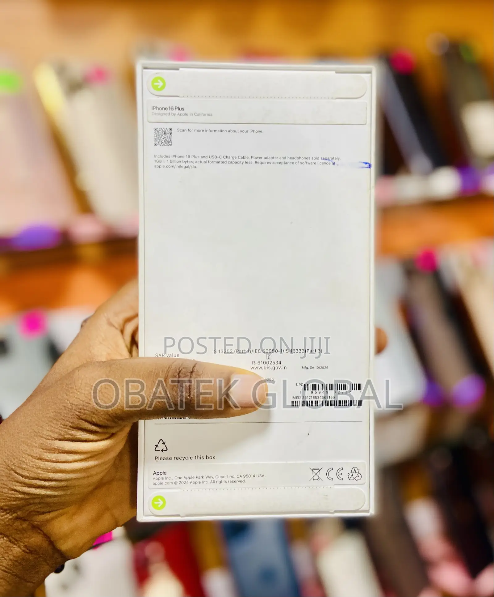 New Apple iPhone 16 Plus 128 GB White