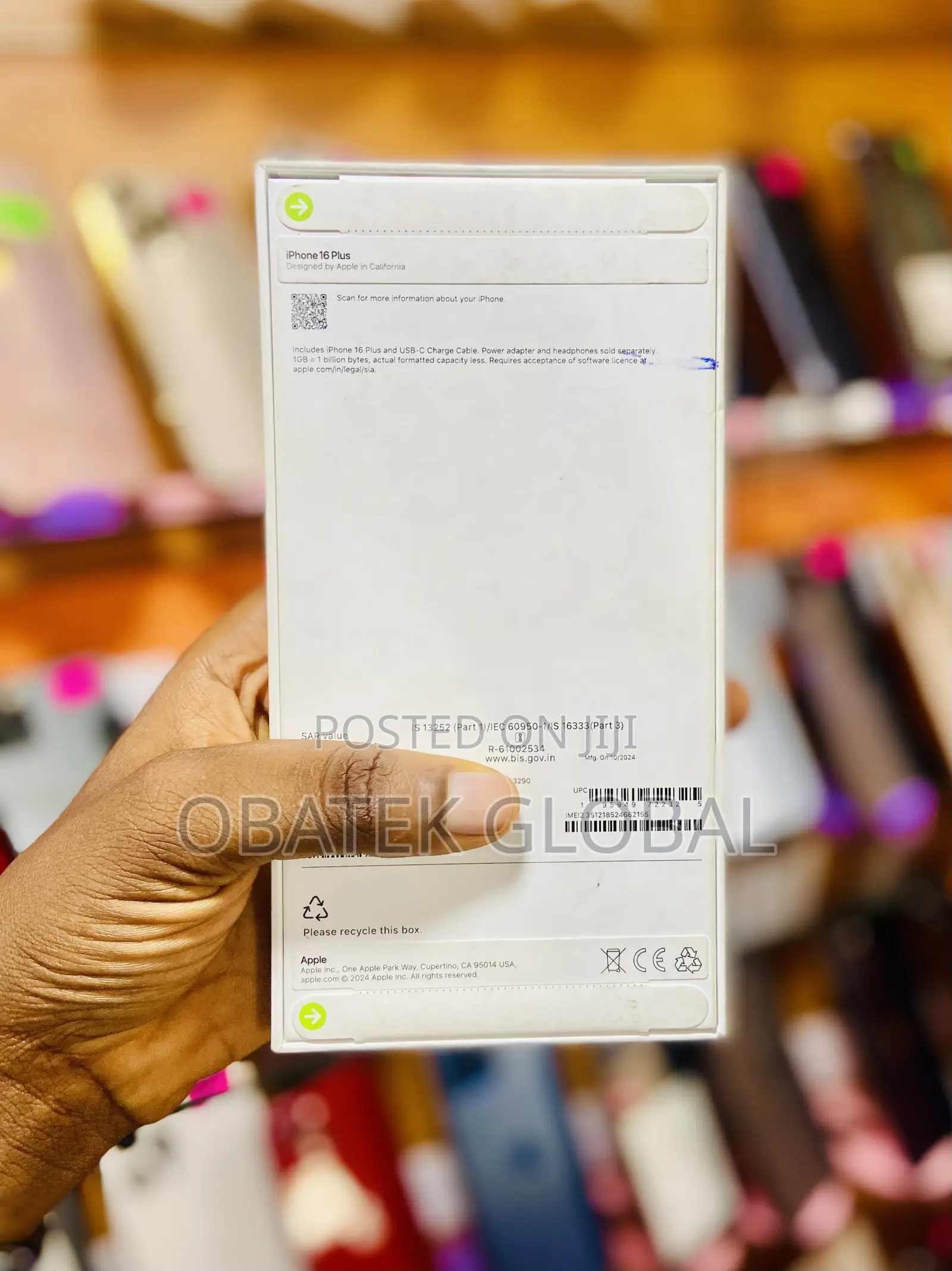 New Apple iPhone 16 Plus 128 GB White