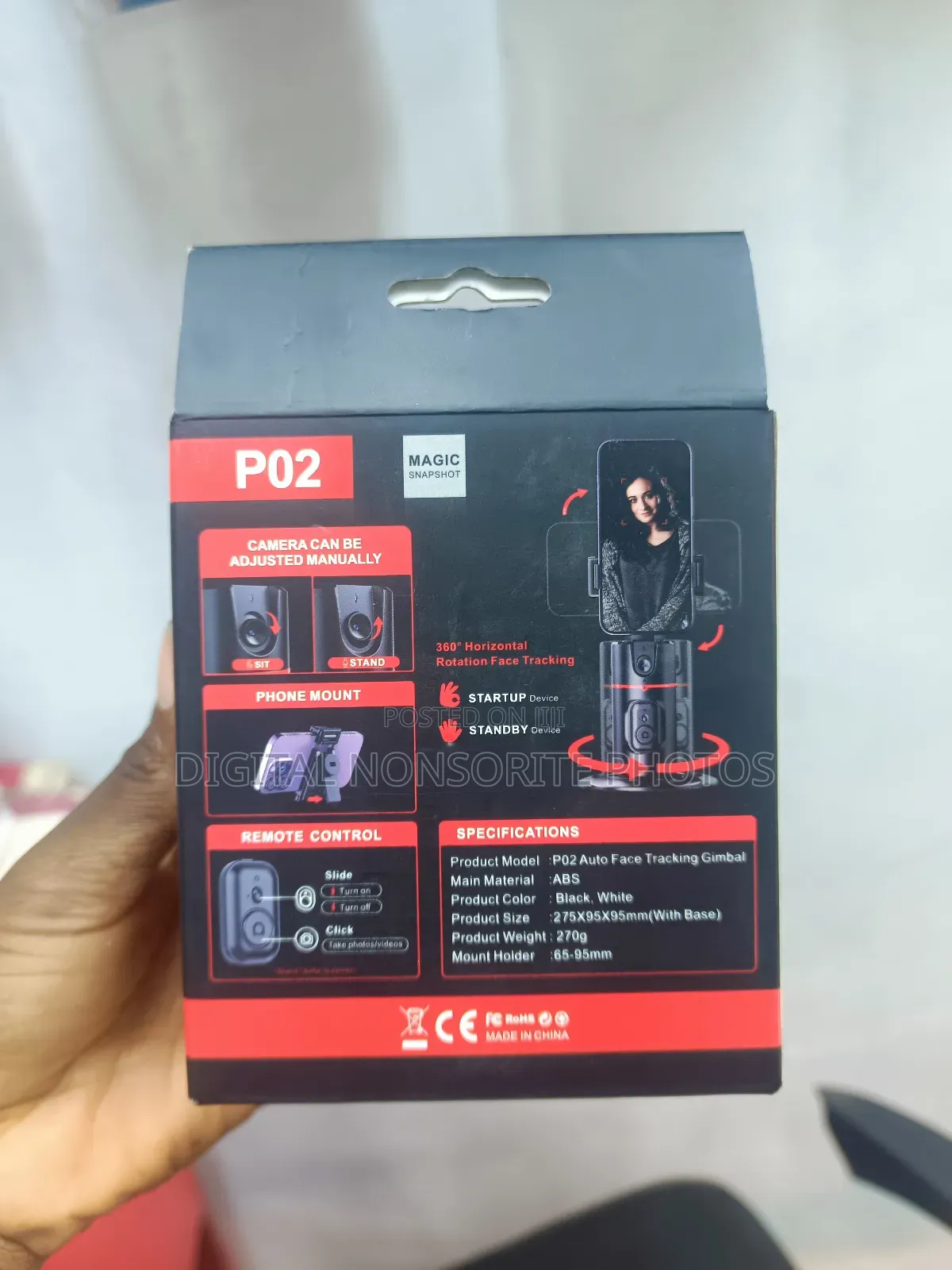Po2 Auto Tracking Face Selfie Tripod